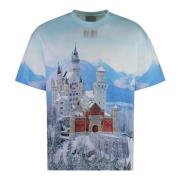 Vetements Vinter Bomull T-shirt med Neuschwanstein-tryck Multicolor, H...