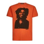 Dsquared2 Casual Bomull T-shirt Orange, Herr