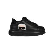 Karl Lagerfeld Kontrasterande låga sneakers Black, Dam