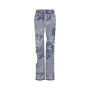 Off White Klassiska Denim 5-Fickor Jeans Blue, Dam