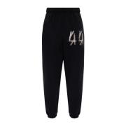 44 Label Group Sweatpants med logotyp Black, Herr