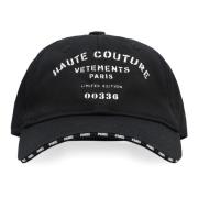 Vetements Bomull Baseballkeps Black, Herr