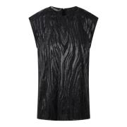 Stella McCartney Träkorn Lurex Topp Black, Dam