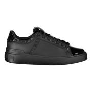 Balmain Studded Läder Sneakers Black, Herr