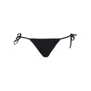 Dsquared2 Logo Print Tie Side Bikini Hipster Black, Dam