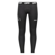 Off White Logoed Leggings med Front Print Black, Herr