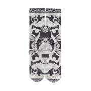 Versace All-Over Print Strumpor Black, Dam