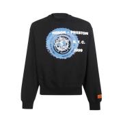 Heron Preston Logotryck Bomullssweatshirt Black, Herr