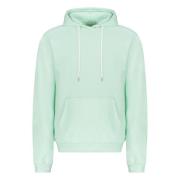 John Elliott Räfflad Hooded Sweatshirt Bomullsblandning Green, Herr