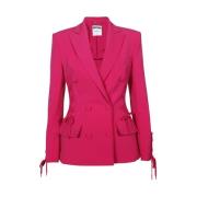 Moschino Klassisk Dubbelknäppt Blazer Pink, Dam