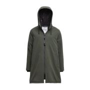 Stutterheim Vinter Matte A-Linje Regnrock Green, Dam