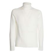 Dondup Turtleneck Sweater Bianco Aw24 White, Herr