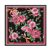 Dolce & Gabbana Stilfullt Sidenscarf Multicolor, Dam