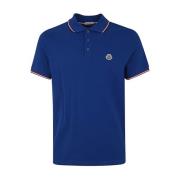 Moncler Polo Shirts Blue, Herr