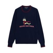 Brooks Brothers Ullblandning Crewneck Lunar New Year Sweater Blue, Her...