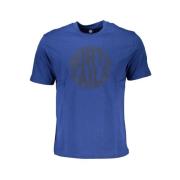 North Sails Blå Bomull Tryck Logo T-shirt Blue, Herr