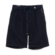 Myths Blå Plisserade Shorts med Fickor Blue, Herr