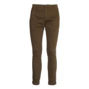 Dondup Grön Slim Chino Byxor Green, Herr