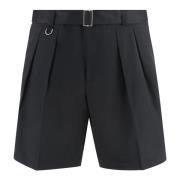 Paolo Pecora Bermuda Shorts med Justerbar Midja Black, Herr