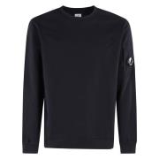 C.P. Company Mysig Fleece Crew Neck Sweatshirt Blue, Herr