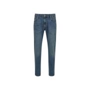 Roberto Cavalli Kontrast Logo Super Slim Jeans Blue, Herr