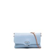 Zanellato Ljusblå Läder Clutch Väska Blue, Dam