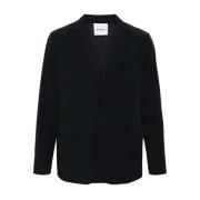 Aspesi Nylon Single Breasted Blazer Blue, Herr