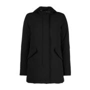 Woolrich Svart Parkas för Män Black, Dam