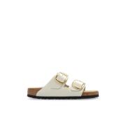 Birkenstock ‘Arizona Big Buckle’ slides Beige, Dam