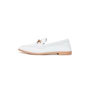 Cesare Gaspari Modern Läderloafers - Vit White, Dam