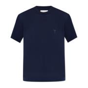 Ami Paris T-shirt med logotyp Blue, Dam