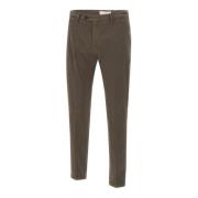 Briglia Choklad Bomull Slim Fit Byxor Brown, Herr