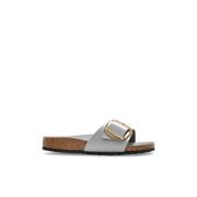 Birkenstock Tofflor Madrid Big Buckle Gray, Dam