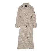 InWear Neutral Check Trenchcoat Jacka Multicolor, Dam