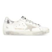 Golden Goose Ikoniska lädersneakers med stjärnapplikation White, Dam