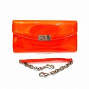 Jimmy Choo Pre-owned Pre-owned Laeder kuvertvskor Orange, Dam