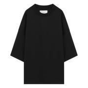 Studio Nicholson Kortärmad rund hals T-shirt Black, Herr