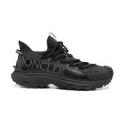 Moncler Svarta Sneakers Höjer Stil Komfort Black, Herr