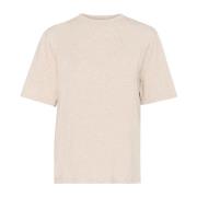 InWear Ginger Root Melange Tee Top Beige, Dam