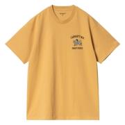 Carhartt Wip Smart Sports Bomull T-shirt med Logotyp Yellow, Herr