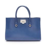 Jimmy Choo Pre-owned Pre-owned Laeder handvskor Blue, Dam