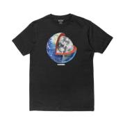 Pleasures Svart Dans T-shirt med Framtryck Black, Herr