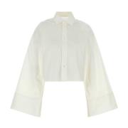 MM6 Maison Margiela Vit Poplin Skjorta Klassisk Stil White, Dam