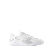 Versace Vita Läder Sneakers - Rund Tå White, Herr