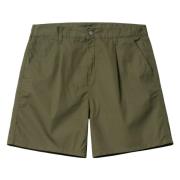 Carhartt Wip Grön Bomull Bermuda Shorts Regular Fit Green, Herr