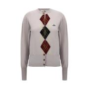 Vivienne Westwood Argyle Cardigan i Duvgrå Beige, Dam