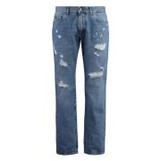 Dolce & Gabbana Slitna klassiska jeans 100% bomull Blue, Herr