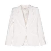 Alexander McQueen Ivory Jacka Dammode White, Dam