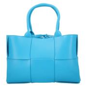 Bottega Veneta Laeder handvskor Blue, Dam