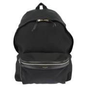 Saint Laurent Vintage Pre-owned Canvas ryggsckar Black, Dam